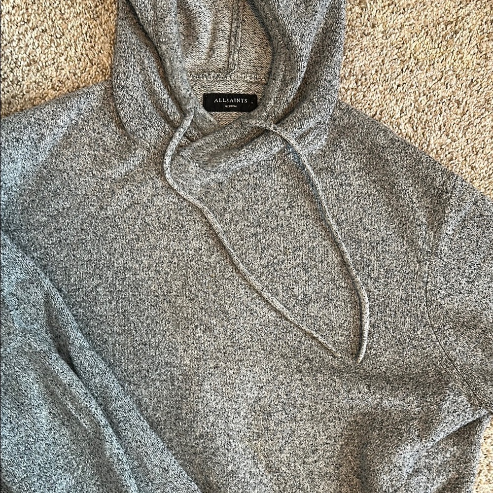 All Saints Gray Hoodie